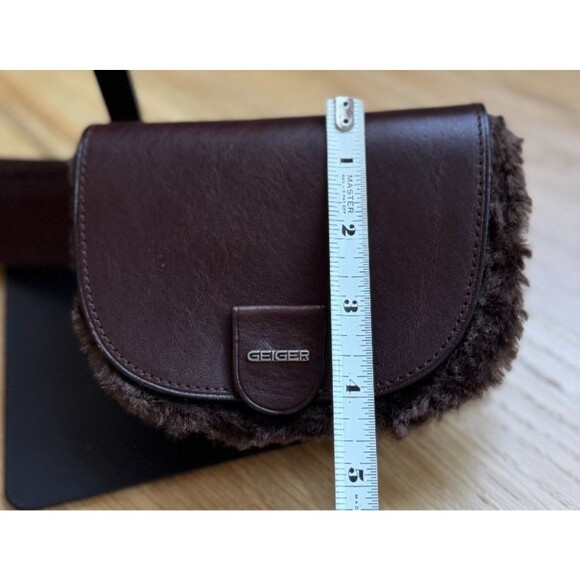 Vintage Geiger Collections Made in Austria Leather/Shearling Belt Bag - Picture 7 of 8
